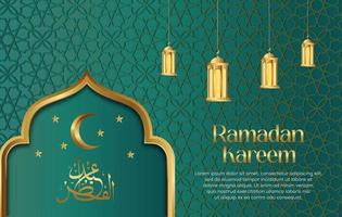 prima vector islámico estilo Ramadán kareem y eid decorativo antecedentes