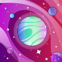 Space galaxy gradient vector background