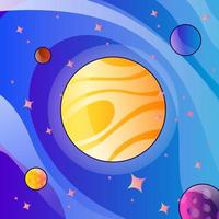 Space galaxy gradient vector background