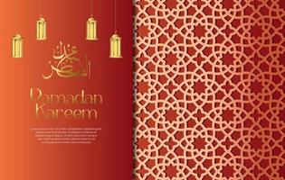 prima vector islámico estilo Ramadán kareem y eid decorativo antecedentes