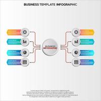 Premium Vector Gradient infographic steps template