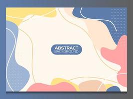 Flat abstract background vector