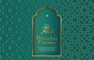 prima vector islámico estilo Ramadán kareem y eid decorativo antecedentes