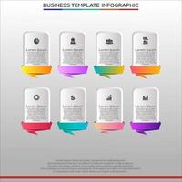 Premium Vector Gradient infographic steps template