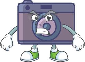 A cute image of retro camera cartoon character vector