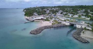aérien vue de Port st. Charles Marina sur le île de Barbade video