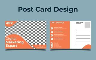 Modern Creative postcard design. vector