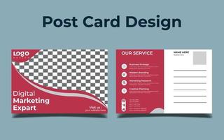 moderno creativo tarjeta postal diseño. vector