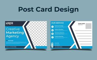 Modern Creative post card design. vector