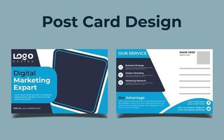 Modern Creative post card design. vector