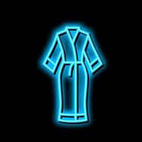 robe silk neon glow icon illustration vector