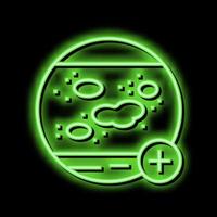 occupational dermatitis neon glow icon illustration vector