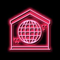 Ilustración de vector de icono de color de casa de fiesta disco