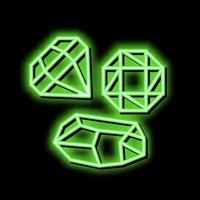 diamonds mobile game currency neon glow icon illustration vector