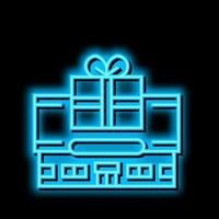 toy shop neon glow icon illustration vector