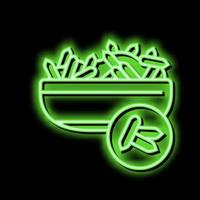 rice groat neon glow icon illustration vector