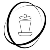 vaso icono ilustración vector