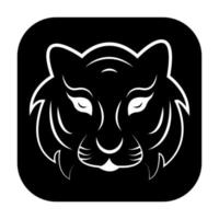 tiger icon illustration vector