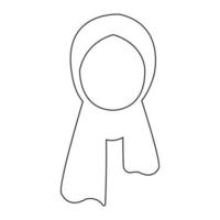 hijab icon illustration vector