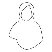 vector de ilustración de icono de hijab