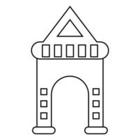 gate icon illustration vector