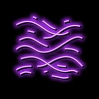 air flow neon glow icon illustration vector