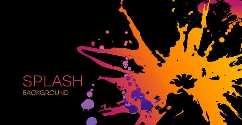 Colorful splash background