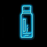 instant tan neon glow icon illustration vector