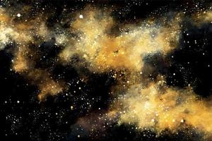 Black and gold space background vector