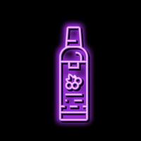 seed oil grape neon glow icon illustration vector