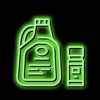 liquid for care house plant neon glow icon illustration vector