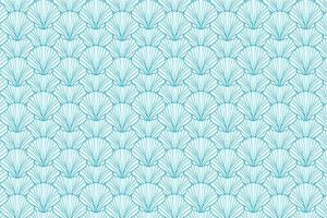 shell clam blue abstract seamless pattern abstract template background decoration wallpaper design vector