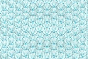 shell clam blue abstract seamless pattern abstract template background decoration wallpaper design vector