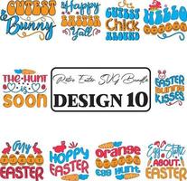 Retro Easter SVG Bundle vector