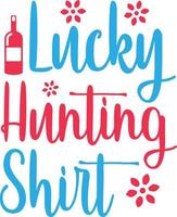 Lucky Hunting Shirt vector