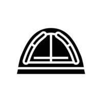 roof tent vacation glyph icon vector illustration