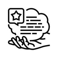 demonstrate good communication skills line icon vector illustration