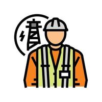electrical engineer technology color icon vector illustration