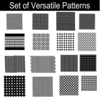 Black and White editable Vector Patterns