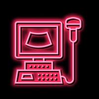 ultrasound digital machine color icon vector illustration