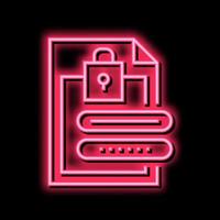 file password color icon vector illustration sign