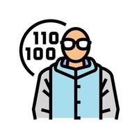 software engineer worker color icon vector illustration