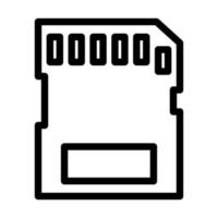 Memory Card Icon Design vector