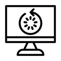 Restart Icon Design vector