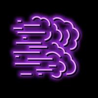 wind air neon glow icon illustration vector