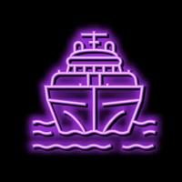 yacht transport vehicle color icon vector illustration