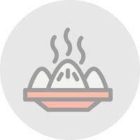 diseño de icono de vector de dim sum