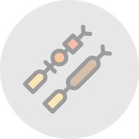 Kebab Vector Icon Design