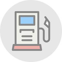 Gas Station Vector Icon Design