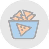 Nachos Vector Icon Design